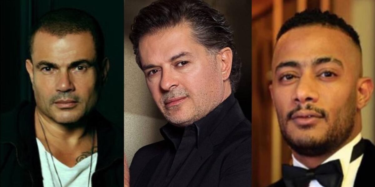 السوبر ستار راغب علامة وعمرو دياب ومحمد رمضان في حفل زفاف ضخم في القاهرة