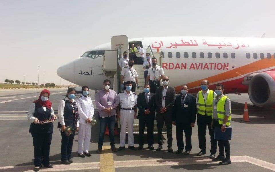 مطار أسيوط الدولي يستقبل أولى رحلات الاردنيه للطيران